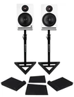 (2) Rockville APM8W V2 8" Powered Studio Monitor Speakers W/usb/bluetooth+stands New. Price: $317.95.