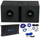 Rockville Punisher 8D2 8" 750W Rms Competition Subwoofers+amplifier+vented Box New. Price: $591.80.
