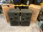 Audio Digital 5000E 3-WAY Floor Tower Speakers Pair 12" Woofers Carpeted Boxes Used. Price: $275.00.