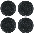 (4) Rockville RM-PREMIUM-65 Black 6.5" 600W Marine Boat Speakers Crisp Sound! New. Price: $114.95.