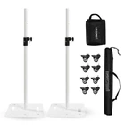 5CORE Speaker 2PCS Heavy Duty Adjustable 61" Pa Stands 35MM Wheels New. Price: $190.99.