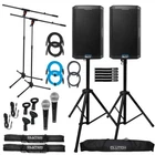 Alto Professional TS410XUS 10" Powered Active Dj Speakers Pair, Stands & Mics New. Price: $912.40.