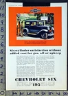 1930 Chevrolet Six Standard Coach Sedan Gas Station Mcleod Art Auto Ad FC6730 Used. Price: $28.95.