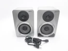 M-audio Studiophile DX4 Monitor Speakers Dented Tweeter Cone Silver Pair Used. Price: $73.95.