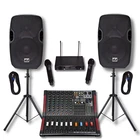 Musysic Professional Pa System 2000W 6 Channel Mixer 12" Speakers Wireless Mic New. Price: $799.99.