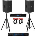 (2) Mackie DRM212-P 12" 1600 Watt Dj Pa Speakers+power Amplifier+stands+cables New. Price: $1480.70.