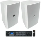 2 Jbl Control 31 White 70V Commercial Indoor/outdoor 10" Wall Mount Speakers+amp New. Price: $1516.95.