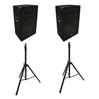 Harmony Audio 12" Venue Series Passive Speakers (2) With Tripod Stands New. Price: $259.95.