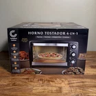 Complete Cuisine 4-IN-1 Toaster Oven 1100W Black Stainless Timer Adj Temp New. Price: $50.00.