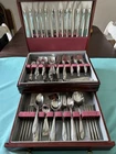 1946 Queen Bess 172 Piece Tudor Plate Oneida Community Silverware & Case Xtra Pc. Price: $250.75.