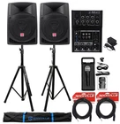 2) Rockville RPG12 12" Active 800W Dj Pa Speakers+mackie Mixer+stands+mic+cables New. Price: $568.70.