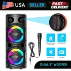 Audiobox Dual 8" Karaoke Party Speaker With Microphone - Bluetooth, Fm, Usb, Tf New. Price: $59.00.