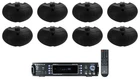 (8) Rockville D4-16 Black Dual 4" Ohm Outdoor Restaurant Patio Speakers+amp New. Price: $604.55.