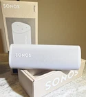 Sonos Roam Bluetooth Waterproof Smart Speaker White Open Box Voice Search Touch. Price: $85.14.
