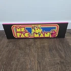 ARCADE1UP Ms Pac-man 40TH Anniversary Stand Marquee & Speakers Used. Price: $56.67.