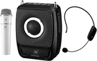 25W Voice Amplifier With Wireless Mics - Portable Bluetooth Pa System New. Price: $152.99.