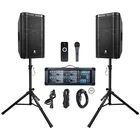 Proreck Pa Speaker System 2400W Bluetooth With 8-CHANNEL Mixer Combo Set New. Price: $409.99.
