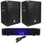 2) Rockville RSG10 10" Pa Speakers+technical Pro AX1200 1200W Power Dj Amplifier New. Price: $284.85.