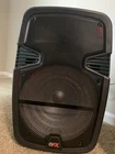 Used Qfx 15"BLUETOOTH Rechargeable Speaker,model : TMS-1560. Price: $119.99.