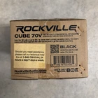 Rockville Cube 70V 3.5" Wired Commercial Speaker Black W/ Swivel Bracket New. Price: $45.75.