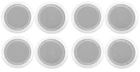 (8) Rockville CC65T White 6.5" Commercial 70V Ceiling Speakers For Restaurant New. Price: $224.80.