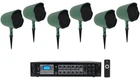 Jbl GSF6-GN 6.5" Landscape Ground Stake/wall Mount 70V Commercial Speakers+amp New. Price: $1548.95.