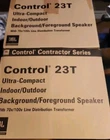 Jbl Control 23T Ultra-compact Indoor/outdoor Background/foreground SPEAKERS(2) Open. Price: $185.00.