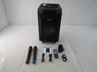 Vegue VS-0866 Bluetooth Speaker Pa System With 2 Wireless Microphones Used. Price: $110.01.
