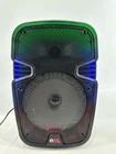 Qfx TMS-853 8" Rechargeable Bluetooth Pa Karaoke Speaker Crystal Clear (2) Used. Price: $37.99.