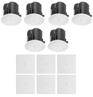 (6) Jbl Control 424C/T 4" Commercial 70V/16-OHM Ceiling Speakers + Square Grills New. Price: $1432.96.