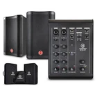 Harbinger M100-BT Portable Pa With Bluetooth And Custom Carry Bags 8" Mains New. Price: $299.99.