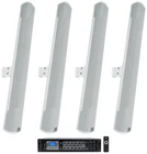 (4) Jbl COL800-WH 32" White 70V Commercial Column Wall Mount Array Speakers+amp New. Price: $2134.75.