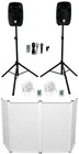 Rockville RPG102K Dj Kit W/10" Speakers W/bluetooth+mic+stands+facade+up Lights New. Price: $469.95.