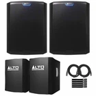 Alto Professional TS18S 18" Powered Active Dj Subwoofers Pair Covers New. Price: $1591.40.
