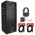 Jbl Dual 15" 2000 Watt Passive 4 Ohm Dj/pa Speaker+headphones New. Price: $590.85.
