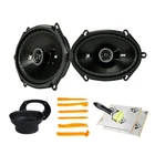 Kicker DSC6804 50W X8 2-WAY Coaxial Car Speakers W/ Nvx Install Kit New. Price: $129.05.