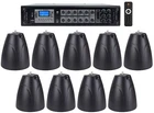 Rockville 6-ZONE Commercial AMP+9 Black Pendant Speakers For Restaurant/bar/cafe New. Price: $954.50.