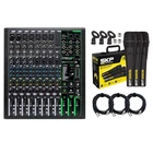 Mackie PROFX12V3 12-CHANNEL Mixer With Effects + Skp 3-PACK Microphones & Cables New. Price: $359.99.
