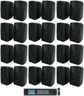 Rockville 70V Commercial Bluetooth AMPLIFIER+24) Black 4" Speakers For Bar/hotel New. Price: $1374.35.