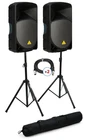 Behringer Eurolive B115D 1000W Inch Powered Speaker (pair) Stand Bundle New. Price: $879.00.