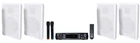 Rockville RPA70WBT Bluetooth Home Theater RECEIVER+4) 5.25" Slim Wall Speakers New. Price: $299.85.