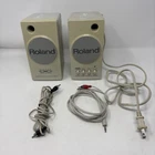 Rare Vintage Roland MA-4 Stereo Presence Micro Monitor Desktop Speakers- Tested Used. Price: $99.99.