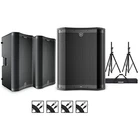 Harbinger Vari 3000 Powered Speakers Package W/VS18 Sub/stands/cables 15" Mains New. Price: $1539.99.