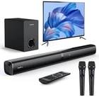 Karaoke Soundbar W/subwoofer For Tv & Pc - 2 Wireless Microphones, Bluetooth, Hd New. Price: $149.00.
