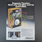 1979 Panasonic Thrusters SB-800 Vintage Print Ad Home Stereo Components Speakers Used. Price: $12.99.