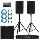 Alto Professional TX410 350W 10" Powered Active Speakers Pair 12" Sub Pack New. Price: $830.40.