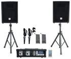 Rockville RPG2X10 Package System MIXER/AMP+10" Speakers+stands+mics+bluetooth New. Price: $399.95.