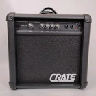 Crate BX-15 Electric Guitar Amplifier Tested & Working Portable Loud Gain Used. Price: $48.99.
