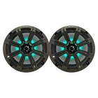 Kicker 8" 300W 2-WAY Marine Multicolor Led Speakers (pair) W/charcoal Grilles Excellent. Price: $167.49.
