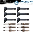 Ignition Coil & Iridium Spark Plug Kit Set For Acura Honda V6 New. Price: $174.85.